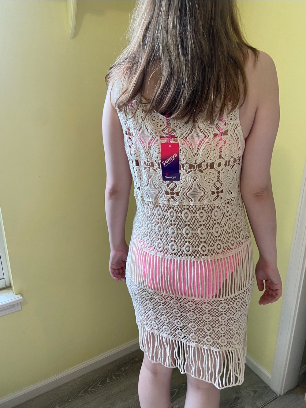 NWT Somya Crochet Swim Cover-up - Picture 3 of 6